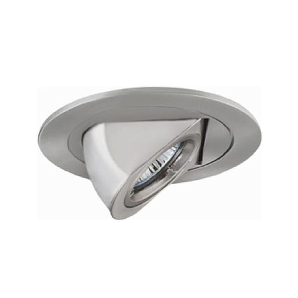 Gorgeousglow Low Voltage Dropped Dish Shower Trim with Frosted Opal White Glass Satin Chrome Finish 4 in. GO331476 - main
